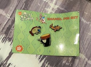 The Nick Box Nickelodeon Ren And Stimpy Enamel Pin Set Of 3