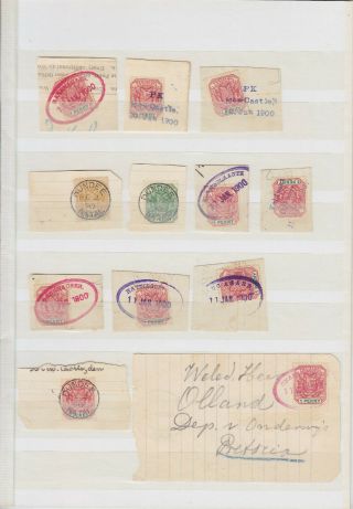 South Africa Transvaal 1900,  Anglo - Boer War,  11 Pieces,  2 Letter,  Cancels