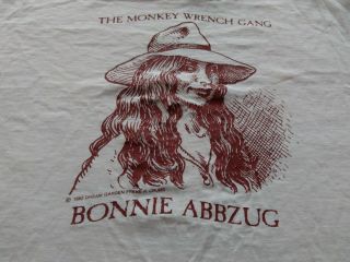 Vtg 1985 R.  Crumb Shirt L Bonnie Abbzug From Monkey Wrench Gang By Edward Abbey
