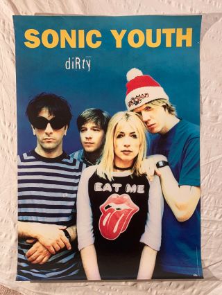 Sonic Youth 1992 Promo Poster Dirty