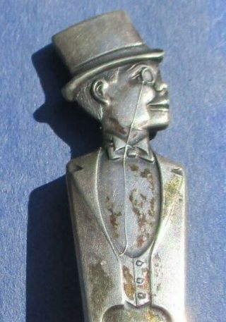 1940s ‘charlie Mccarthy’ Radio Show 6” Coffee Cereal Spoon Duchess Plated
