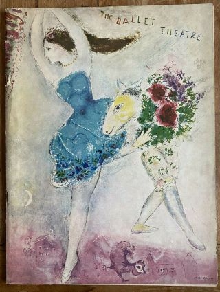Ballet Theatre Program Marc Chagall 1945 1946 Saul Steinberg Perfume Ads Vintage