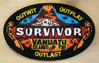 Survivor Logo Embroidered Patch Vanuatu Cbs Tv Show Season 9 Iron Or Sew On