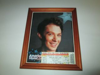 2003 American Idols Live Tour Clay Aiken Picture & Ticket Stub Excel Center Mn