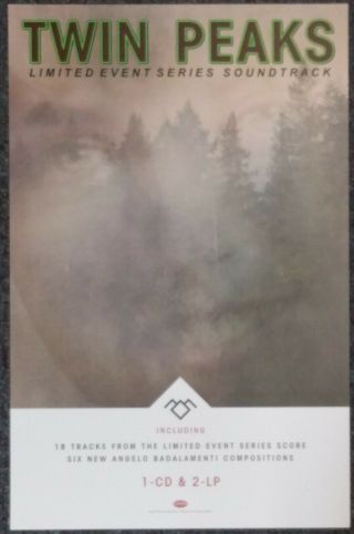 Twin Peaks Music From The Limited Event Series Soundtrack 2017 Promo Poster
