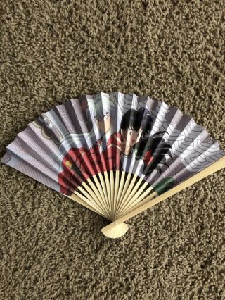 Sdcc 2019 Exclusive Inuyasha Inu Yashu Wood Folding Hand Fan