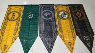 Game Of Thrones House/harry Potter Banners Stark,  Targaryen,  Gryffindor