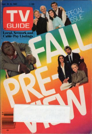 1983 - 1984 Fall Preview Tv Guide