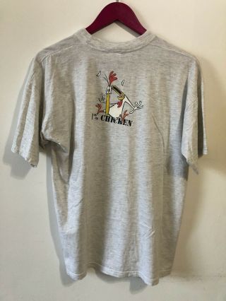 Vintage Rare Cow and Chicken Cartoon Network Warner Bros 1999 T Shirt Size M 2