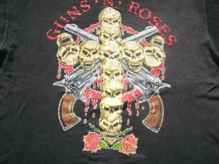Rare Vintage Guns`n Roses Concert Shirt `91 Og Tag Xl Socalifornia