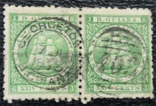Nystamps British Guiana Stamp Son Cds Cancel,  Rare Paid $65 L2x2226