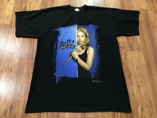 Large - Vtg 1998 Buffy The Vampire Slayer 90s Fox Tv Show Cotton T - Shirt Usa