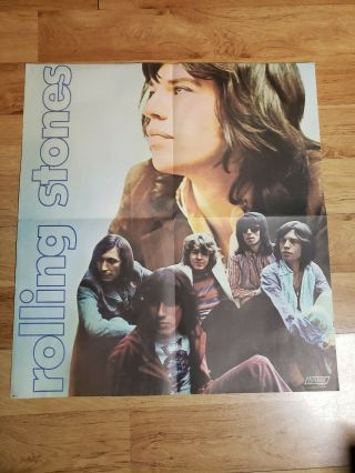 Vintage Rolling Stones 1969 Let It Bleed Lp Album Poster Only Stones Poster