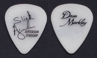 Jefferson Starship Slick Aguilar Signature White Guitar Pick - 1990s Tours
