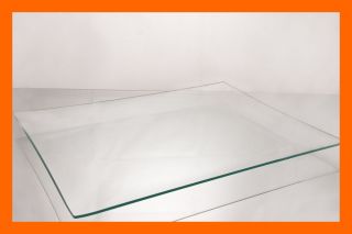 12 " X 20 " Rectangle Clear Bent Glass Plate 1/8