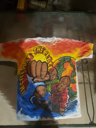 One Of A Kind Vintage Increase The Peace T Shirt 90s Hip Hop Rap Large Em Label