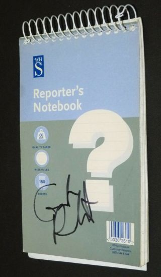 Notebook A Doctor Who Writer Gareth Roberts Red Dwarf Autographed Signed Dr.  Who