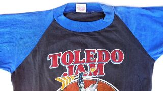 Bob Seger Distance Tour 1983 Toledo Speedway Jam Vintage T Shirt Foghat Rare