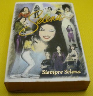 Selena Quintanilla Siempre Selena Cassette Tape W/ Slipcase 1996 Scarce