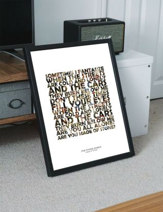 Stone Roses - Made Of Stone - Art Print Wall Poster With Lyrics