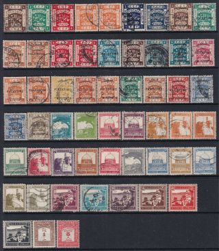 Palestine Stamp 1920s - 1940s A Page Of And Stamps,  Mnh,  Mh And