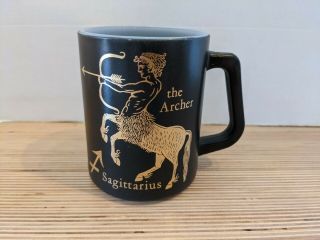 Federal Glass Zodiac Mug Sagittarius Vintage
