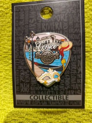 Hard Rock Cafe Venice,  Italy 2020 Core 3d Collage Guitar Pick Pin