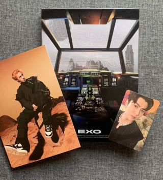 Exo Don’t Fight The Feeling Album Photo Book Ver.  1 - Kai Postcard & Sehun Pc