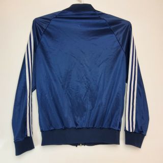 VTG Adidas Men ATP Track Jacket 1980s Sz Large Blue Made in USA Keyrolan Tennis 2