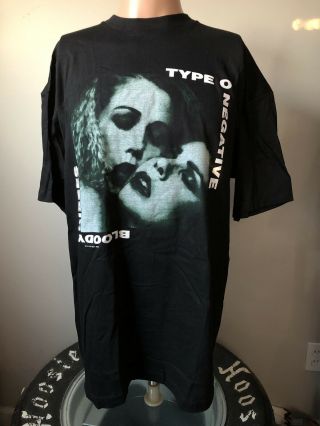 Deadstock Type O Negative Bloody Kisses T - Shirt Xl 90‘s Blue Grape Display Only