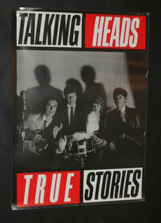 Talking Heads True Stories 1986 Promotional Poster