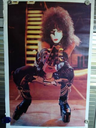 1977 Kiss Paul Stanley Poster Aucoin Gene Simmons