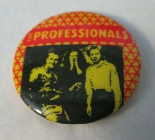 The Professionals Sex Pistols Vintage Early 80s Badge Pin Button Punk Wave