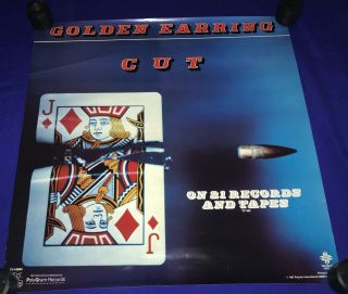Vintage 1982 Golden Earring Cut Promo Poster 22x22in Polydor