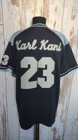Rare Vintage Karl Kani 23 Hip Hop Streetwear Old School Sport Shirt Jersey SzL 2