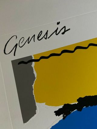 GENESIS Album Art ABACAB Lithograph Phil Collins Mike Rutherford Tony Banks 2