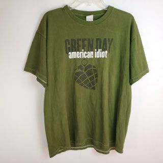 2004 Green Day American Idiot T - Shirt Fruit Of The Loom Men 