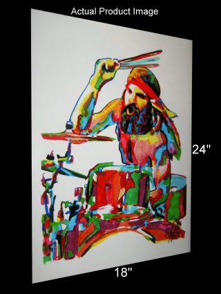 Artimus Pyle Lynyrd Skynyrd Drums Southern Rock Music Poster Print Art 18x24 2