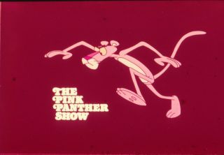 Vintage 1970s Tv Station 35mm Film Transparency The Pink Panther Show