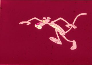 Vintage 1970s TV Station 35mm Film Transparency The Pink Panther Show 3