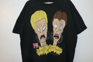 Beavis And Butthead 1993 Mtv Vintage T - Shirt Xl 1990s 90s Tv