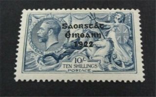 Nystamps British Ireland Stamp 58 Og H $225 Y7y2824