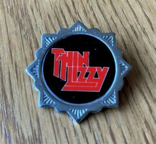 Thin Lizzy Vintage Metal Pin Badge From The 1980 