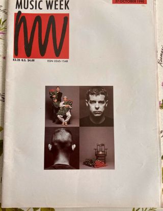 The Pet Shop Boys 1990 - 4 - Page Promotional Fold Out Industry - Only Trade Advert