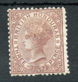 British Honduras 1872 - 79 Cc Perf 12½ 3d Chocolate Sg8 Mm Cat £190