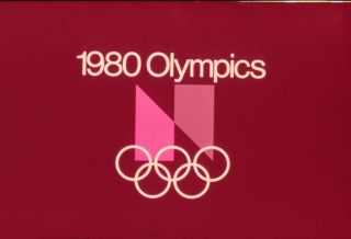 Tv Station 35mm Film Transparency 1980 Nbc Olympics