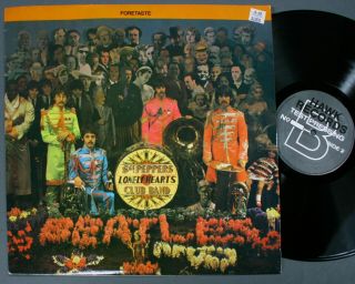 Beatles - Record Album Black Vinyl Lp Sgt Peppers Lonely Foretaste - Hawk - - 1964