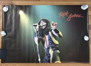 Vintage Rick James 1983 Poster 24 " X 35.  5 "