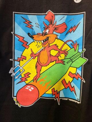 Vtg 90s Poster Pop Frank Kozik T Shirt Mens Size XL 2