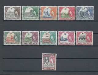 Basutoland 1954 - 58 Sg 43/53 Mnh Cat £110